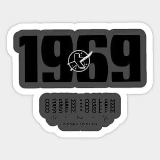 1969 ᴡʜɪᴛᴇ Sticker